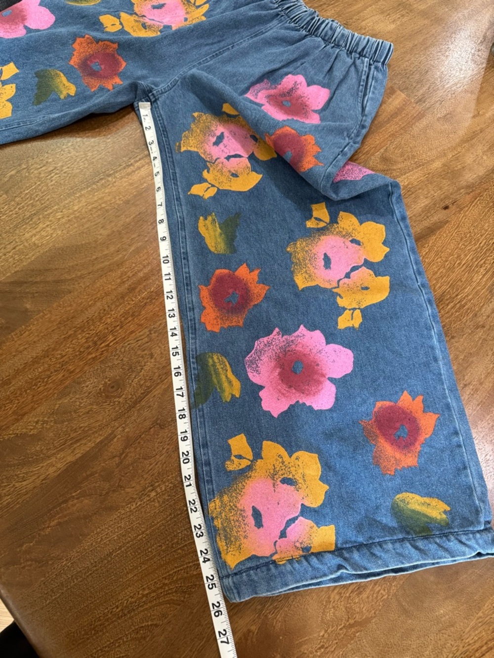 Jungmaven Floral Denim Disco Pants - Picture 9 of 10